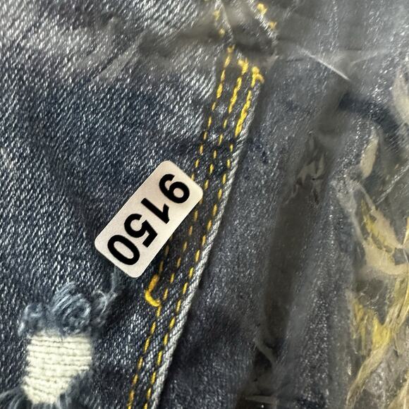 Buckle Black Jeans Womens 28 Blue Skinny Fit 53 Stretch Ankle Midrise Rips - Picture 15 of 15